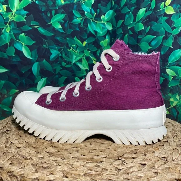 Converse ctas hi platfrom purple lift lugged - Picture 3 of 8